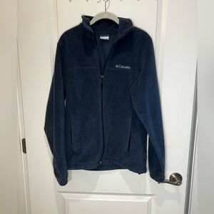 Columbia Men’s Blue Fleece Zip Up Jacket Size Small